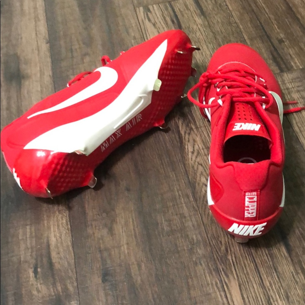 Nike metal air clipper red cleats